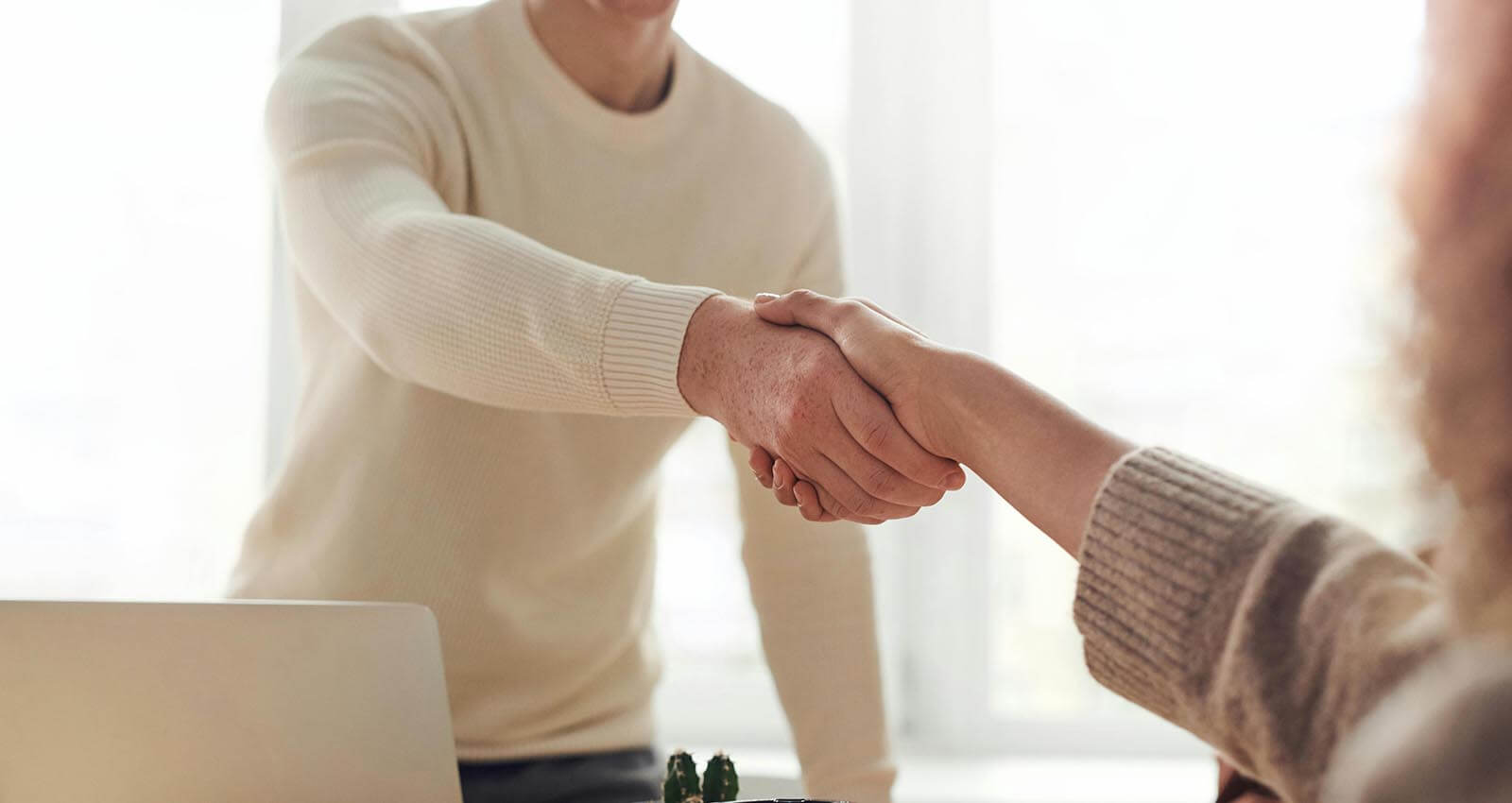 Handshake on workplace health and safety partnership agreement